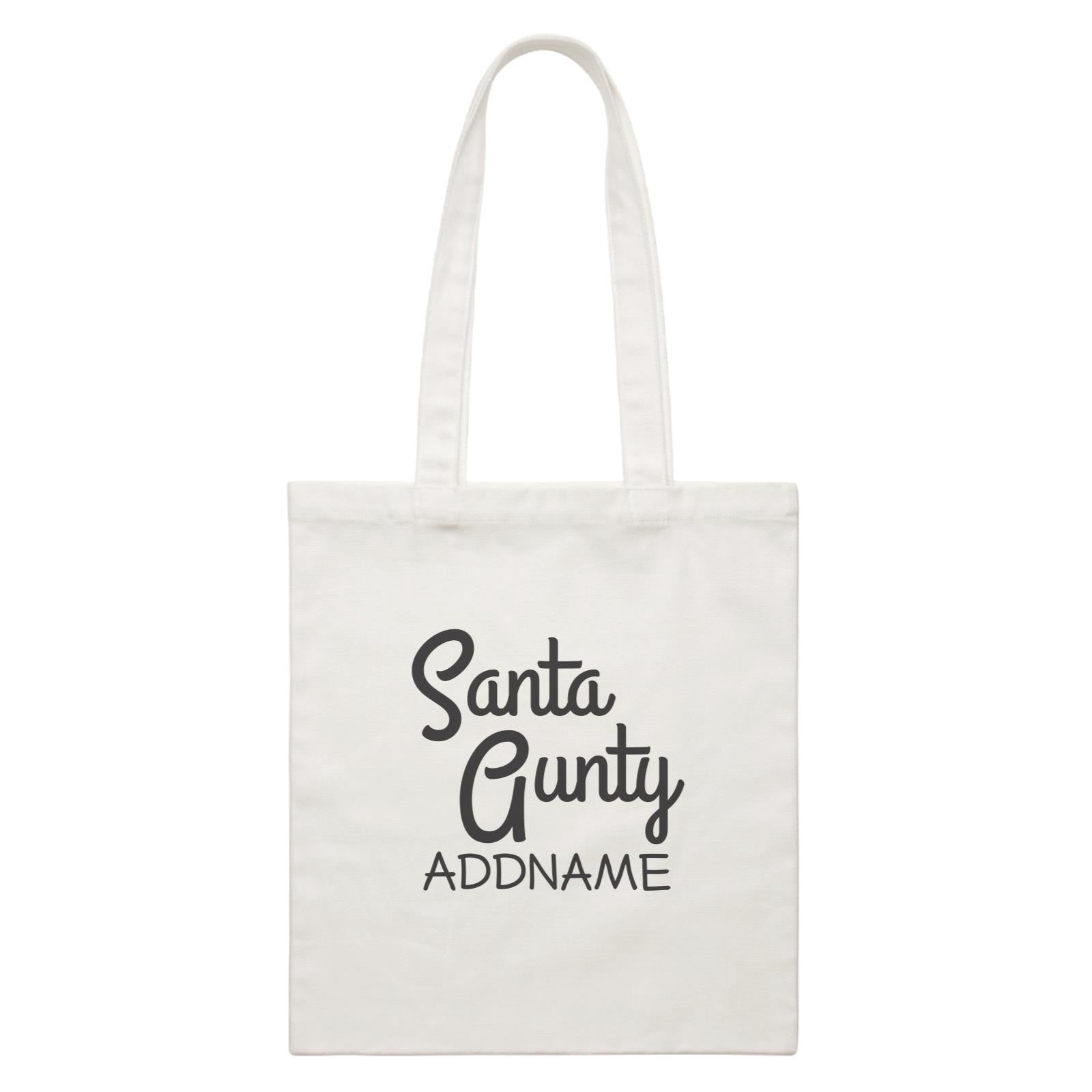 Xmas Santa Aunty Canvas Bag