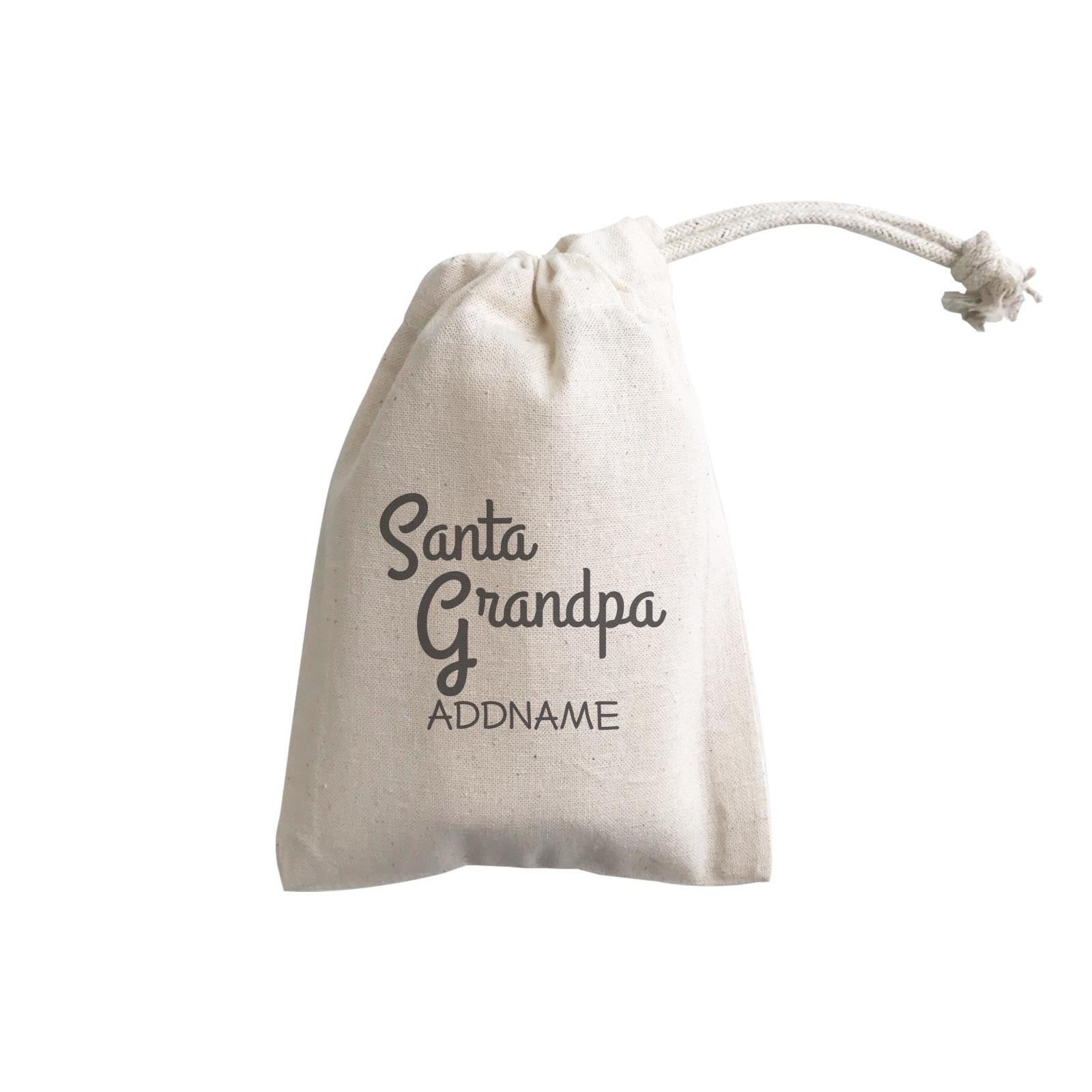 Xmas Santa Grandpa  GP Gift Pouch