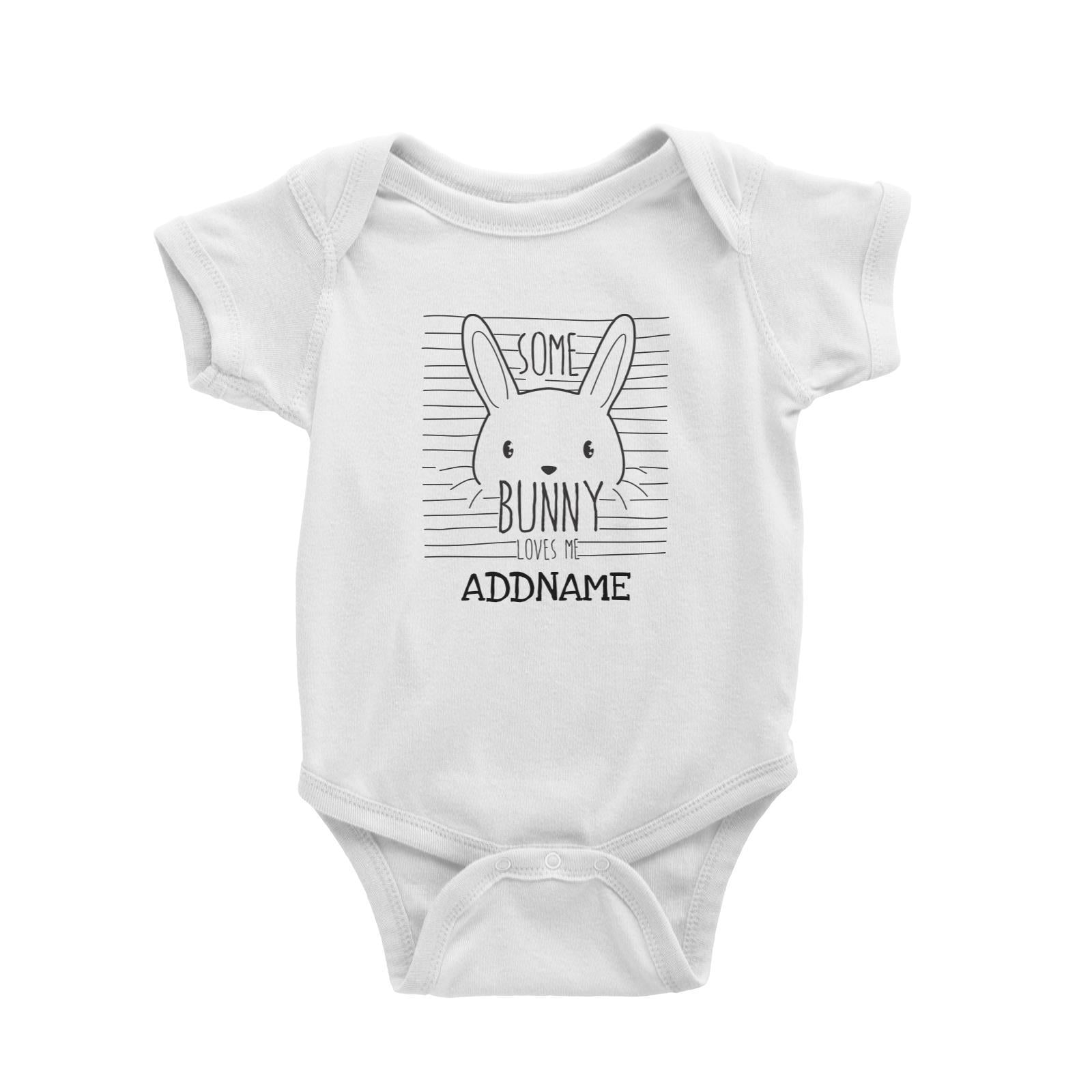 Some Bunny Loves Me Addname Baby Romper