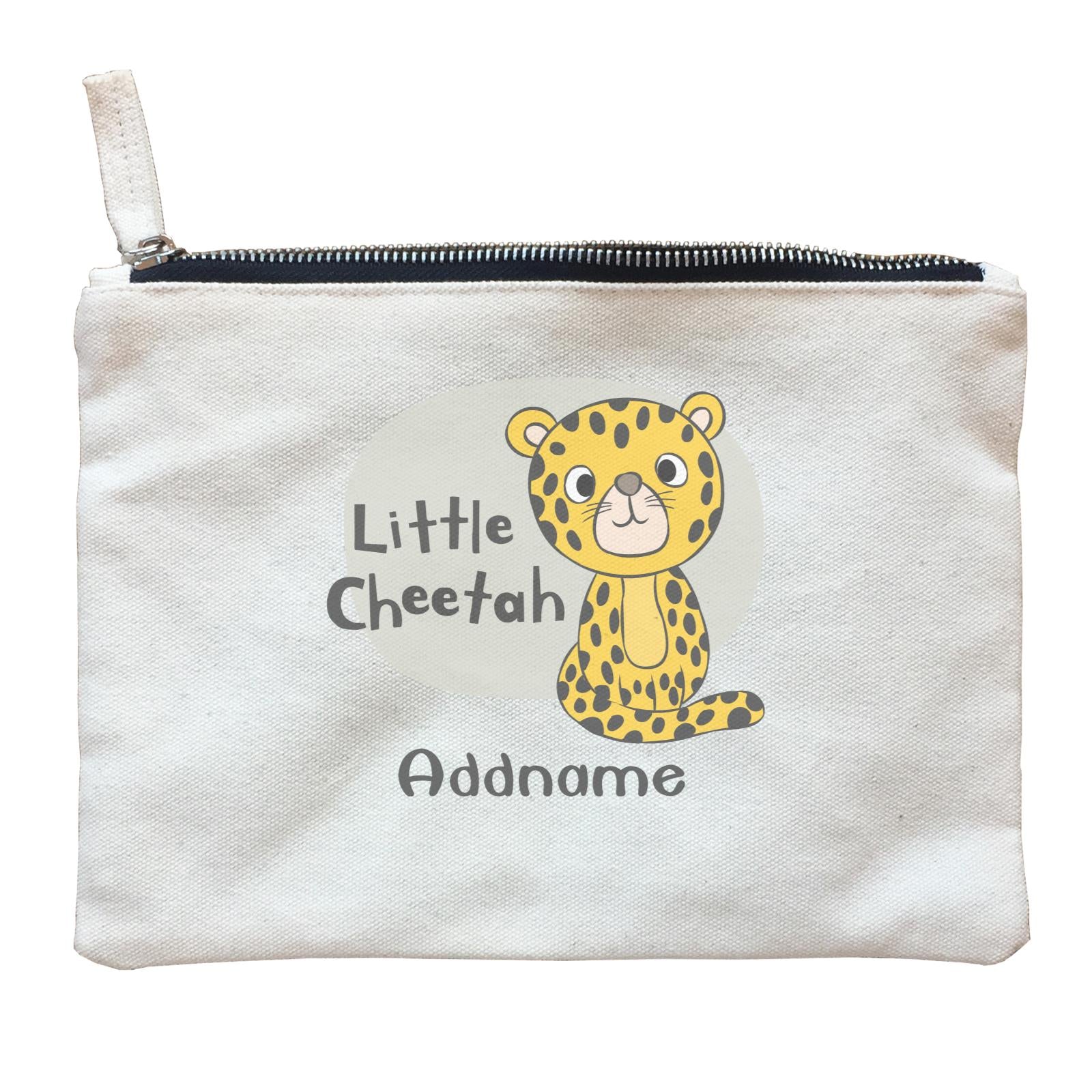 Cool Cute Animals Cheetah Little Cheetah Addname Zipper Pouch