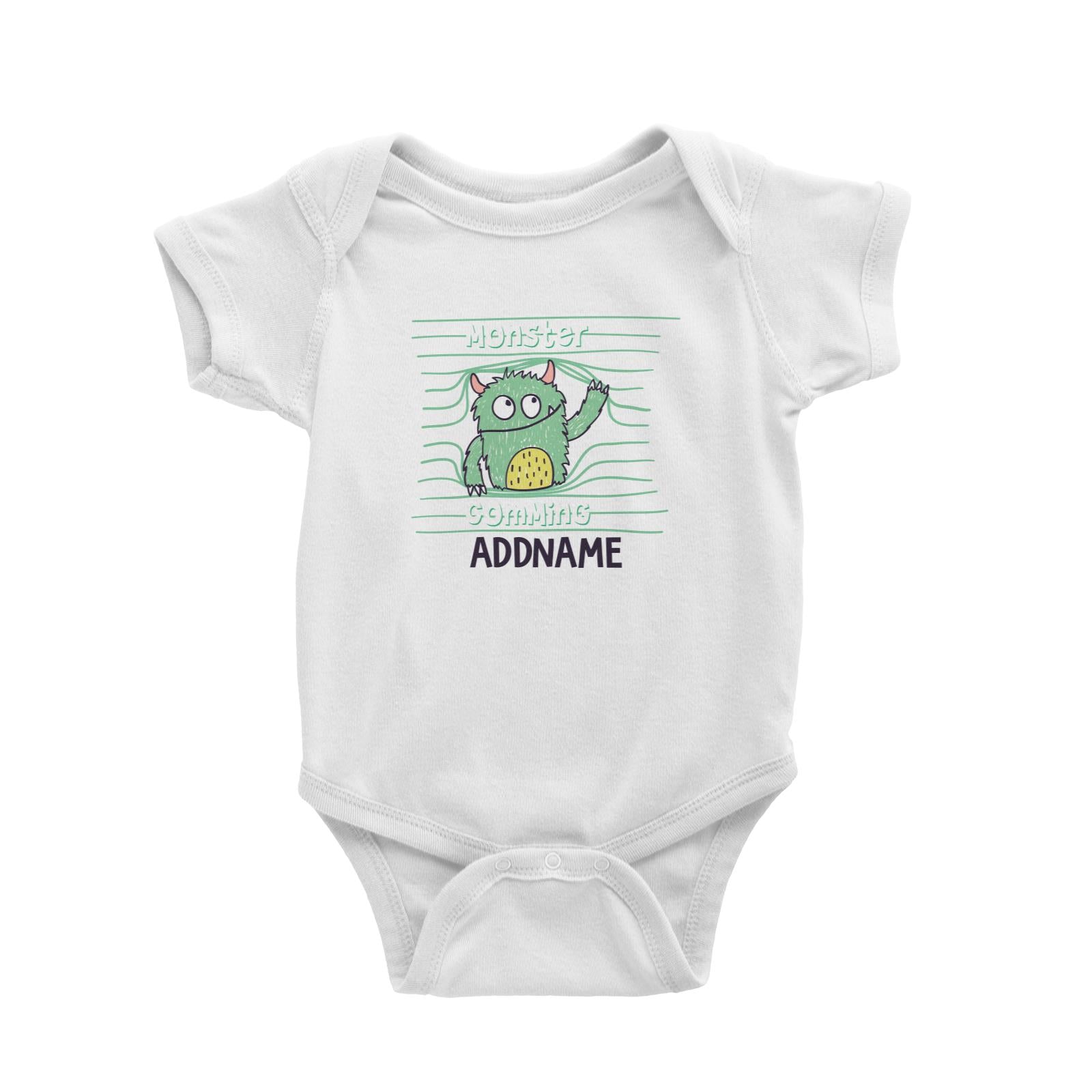 Cool Vibrant Series Monster Coming Addname Baby Romper