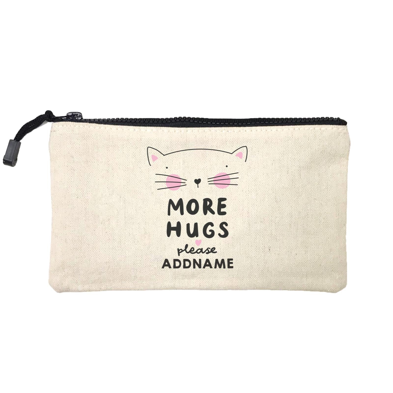 Cool Vibrant Series More Hugs Please Kitty FaceAddname Mini Accessories Stationery Pouch