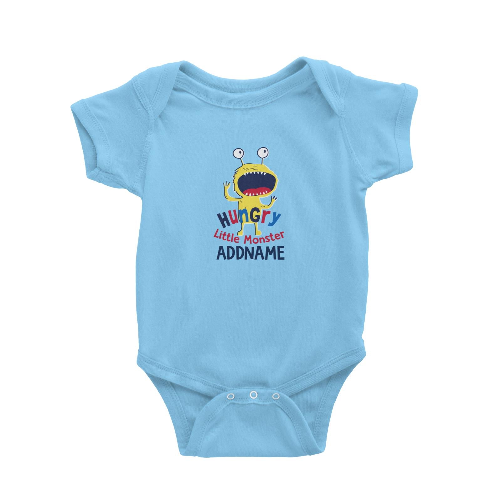 Cool Vibrant Series Hungry Little Monster Addname Baby Romper