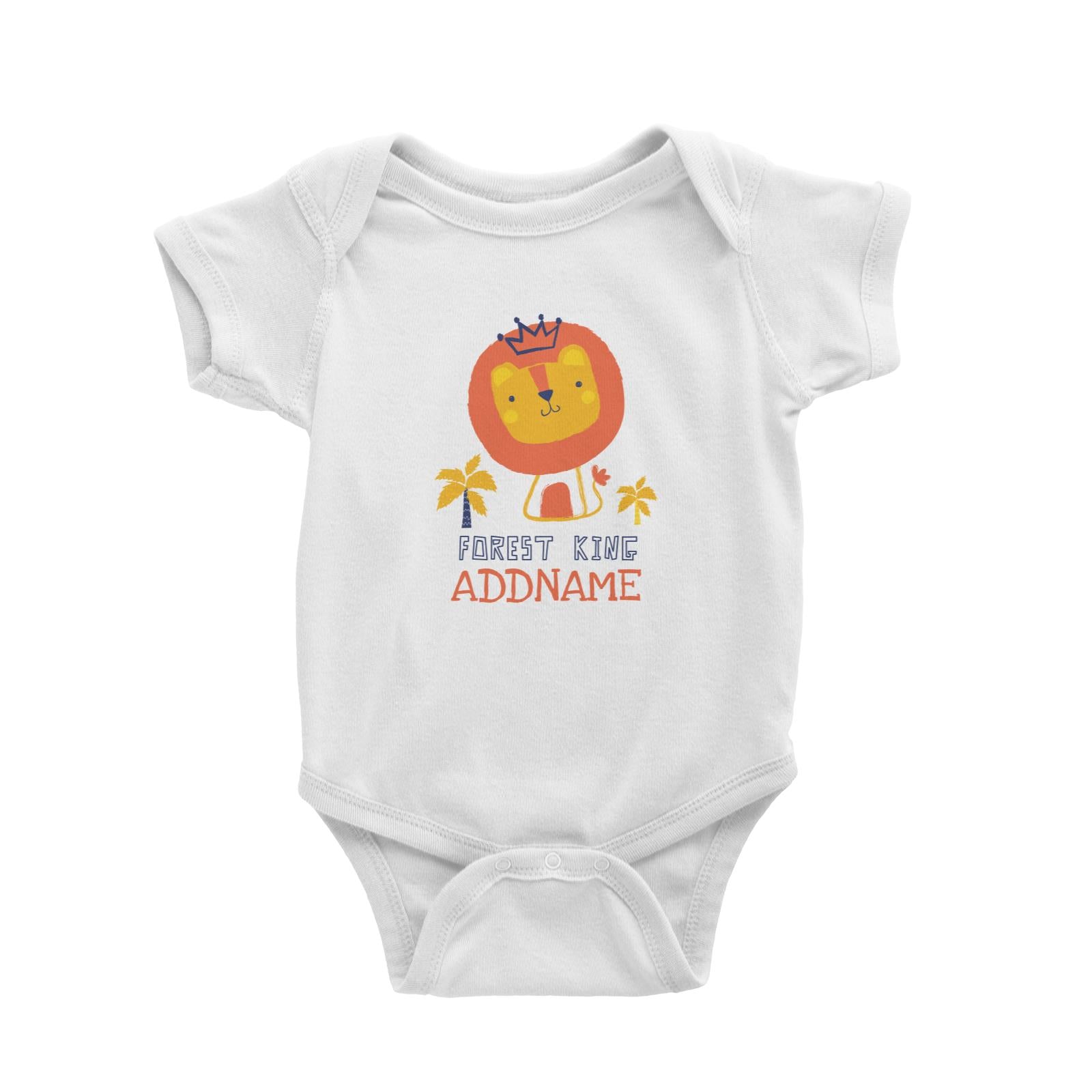 Forest King Lion Addname Baby Romper