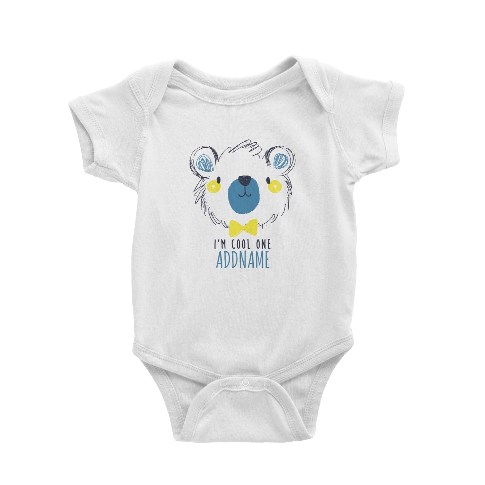 I'm Cool One Bear Addname Baby Romper