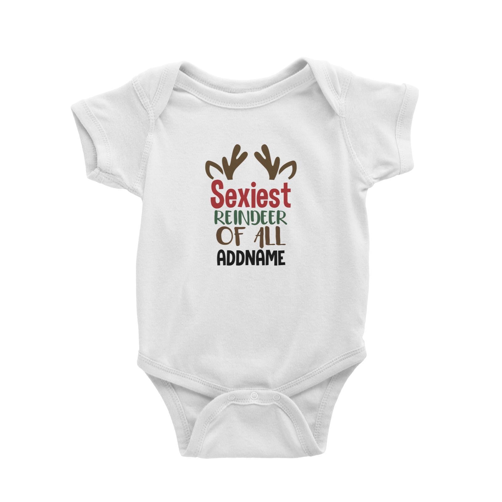 Xmas Sexiest Reindeer of All Baby Romper