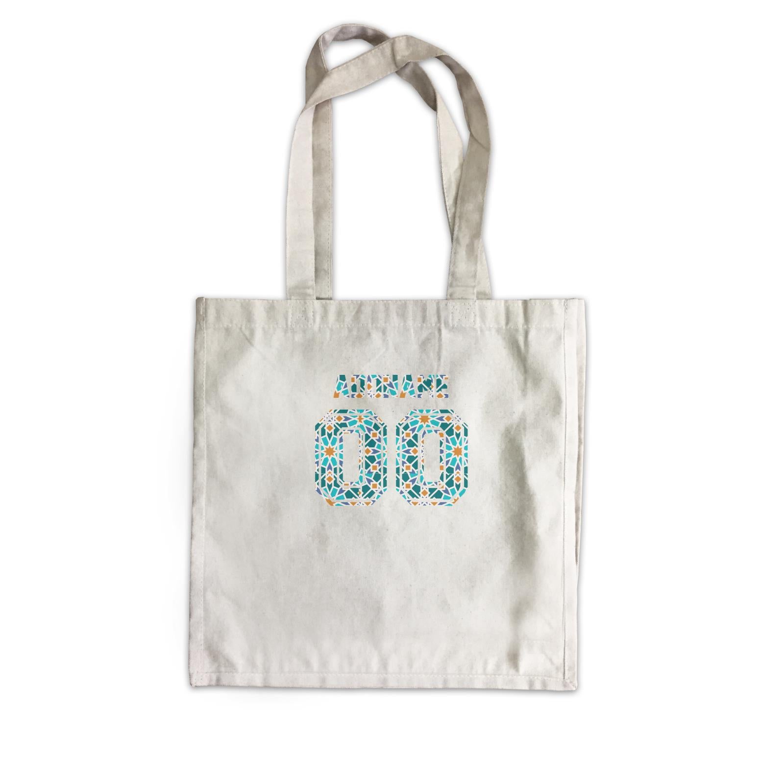 Jersey Islamic Pattern Canvas Bag Raya Personalizable Designs