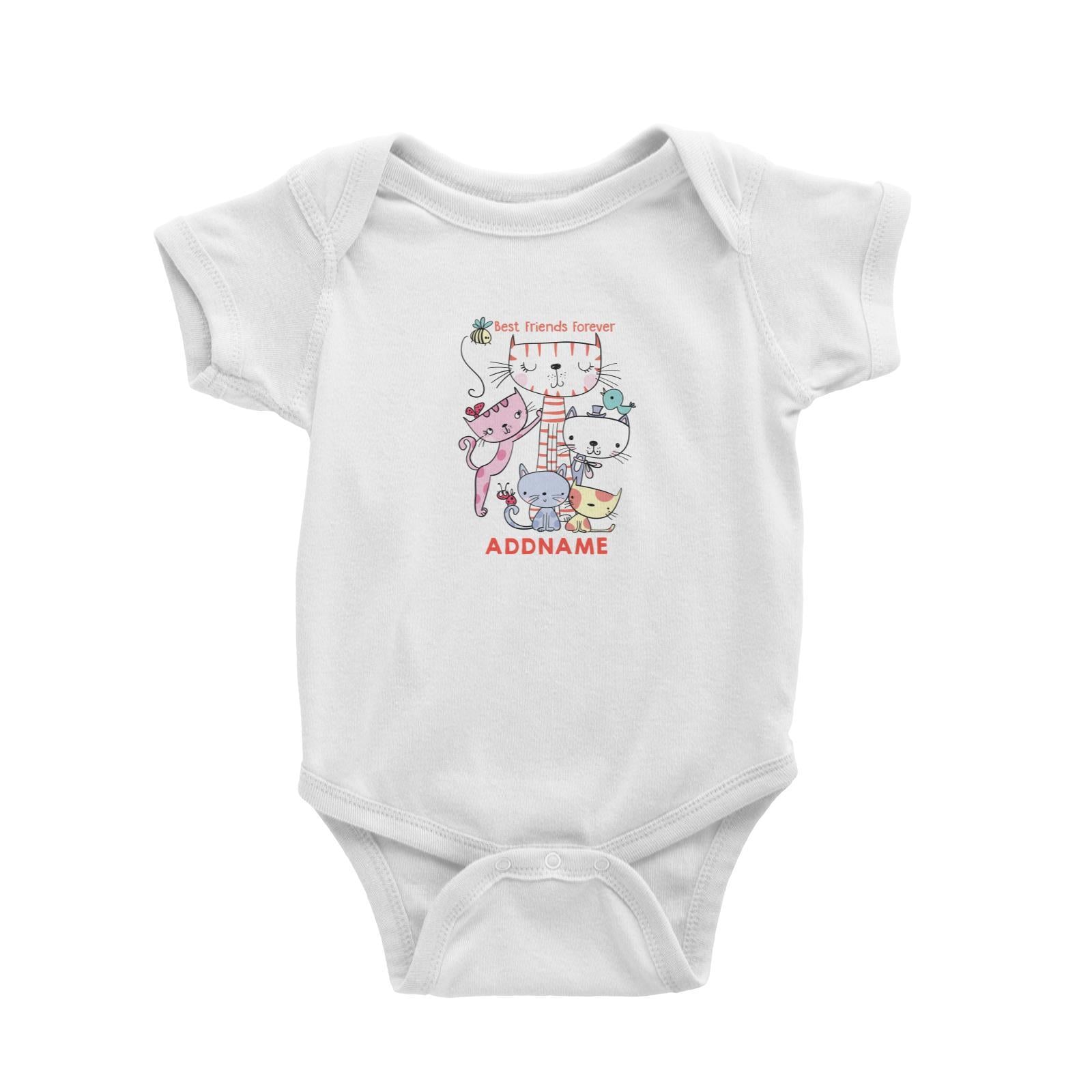 Cool Vibrant Series Best Friends Forever Addname Baby Romper