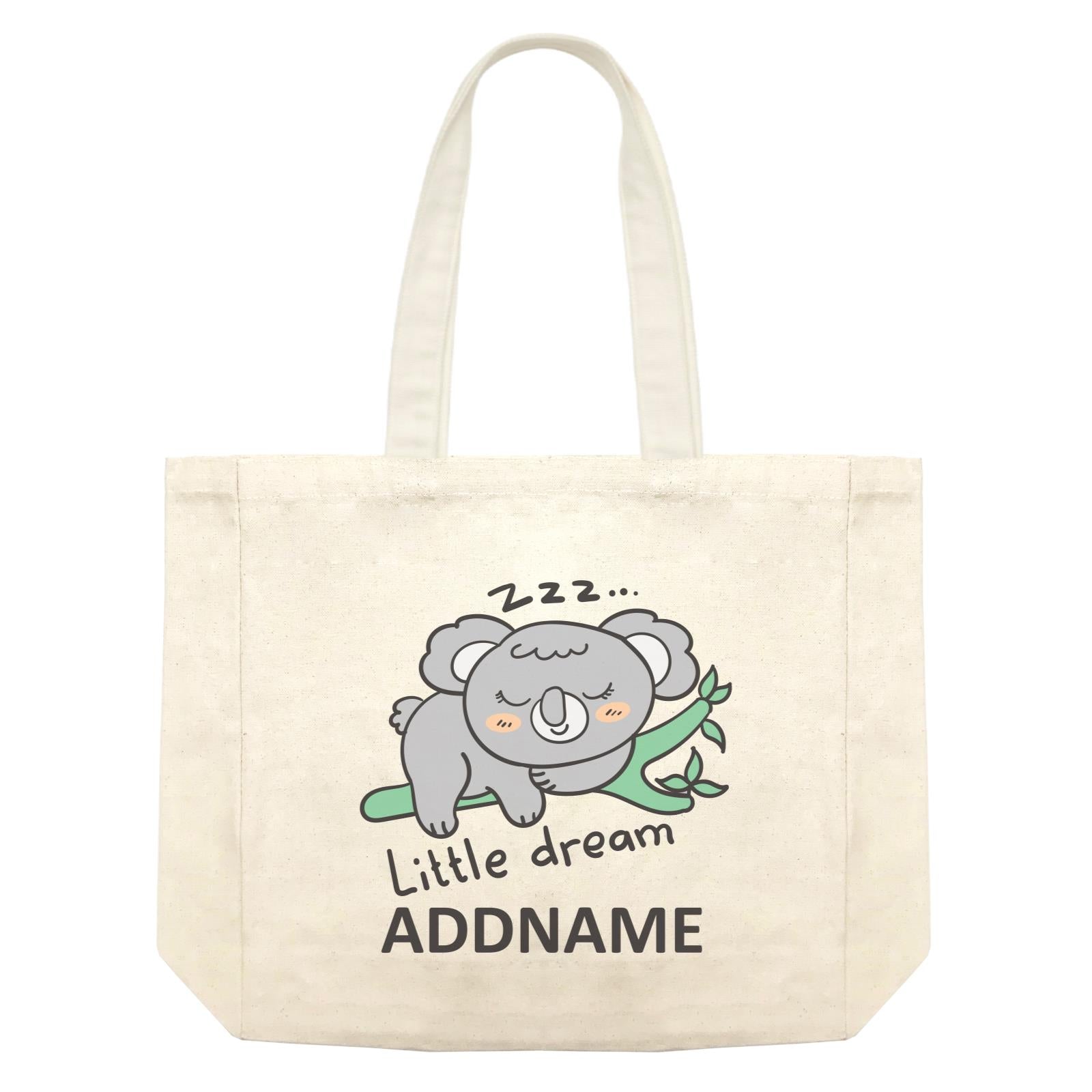 Cool Cute Animals Koala Little Dream Addname Shopping Bag