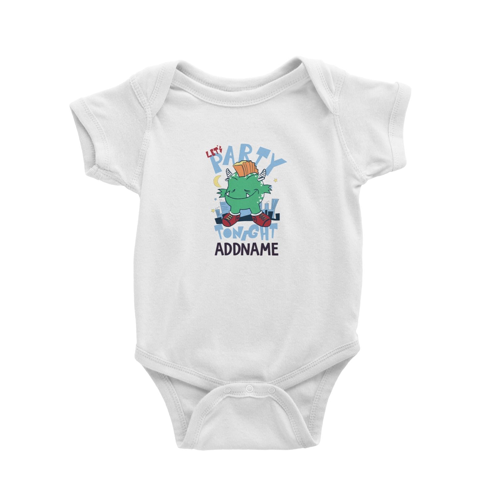 Cool Vibrant Series Let's Party Tonight MonsterAddname Baby Romper [SALE]