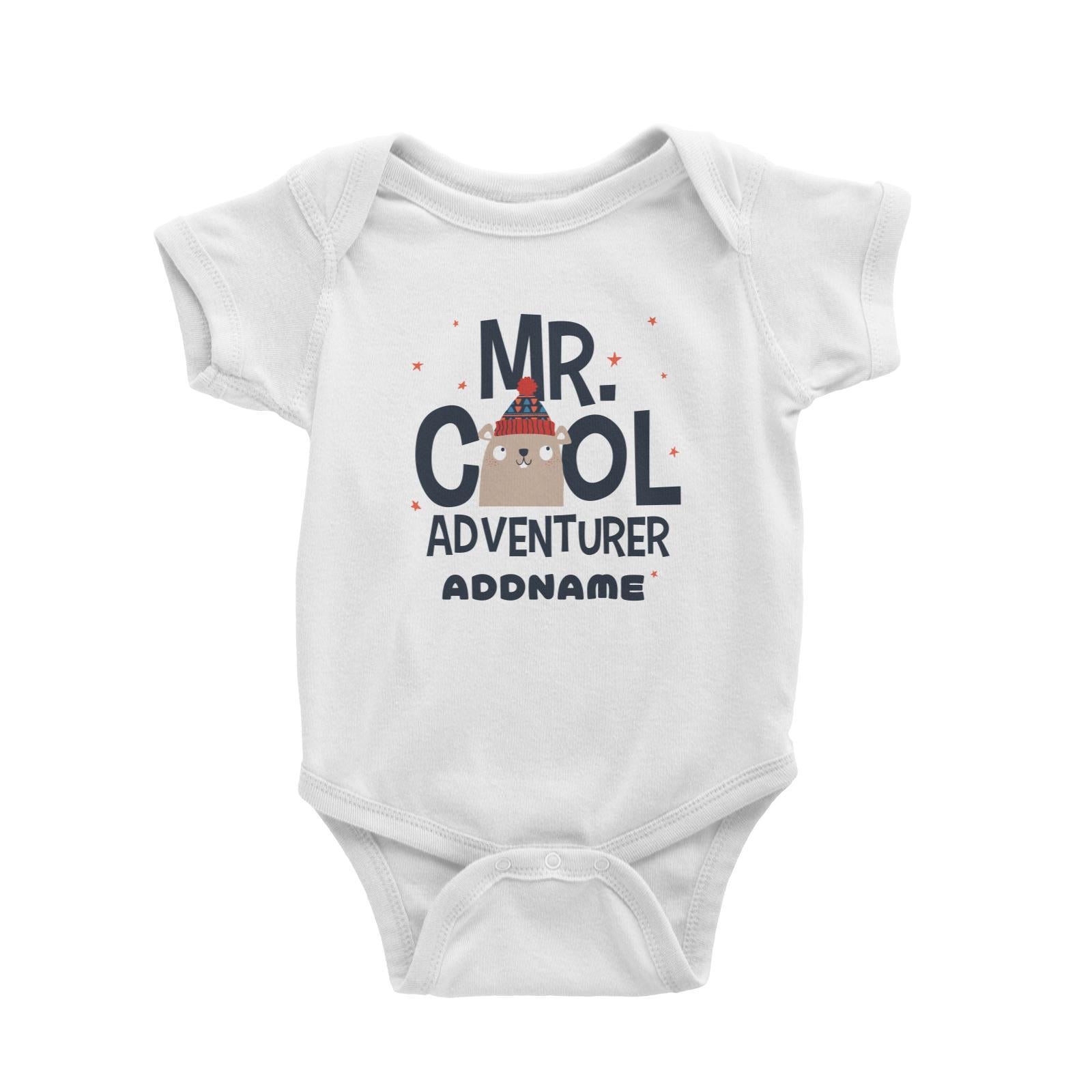 Mr Cool Adventurer Beaver Addname Baby Romper