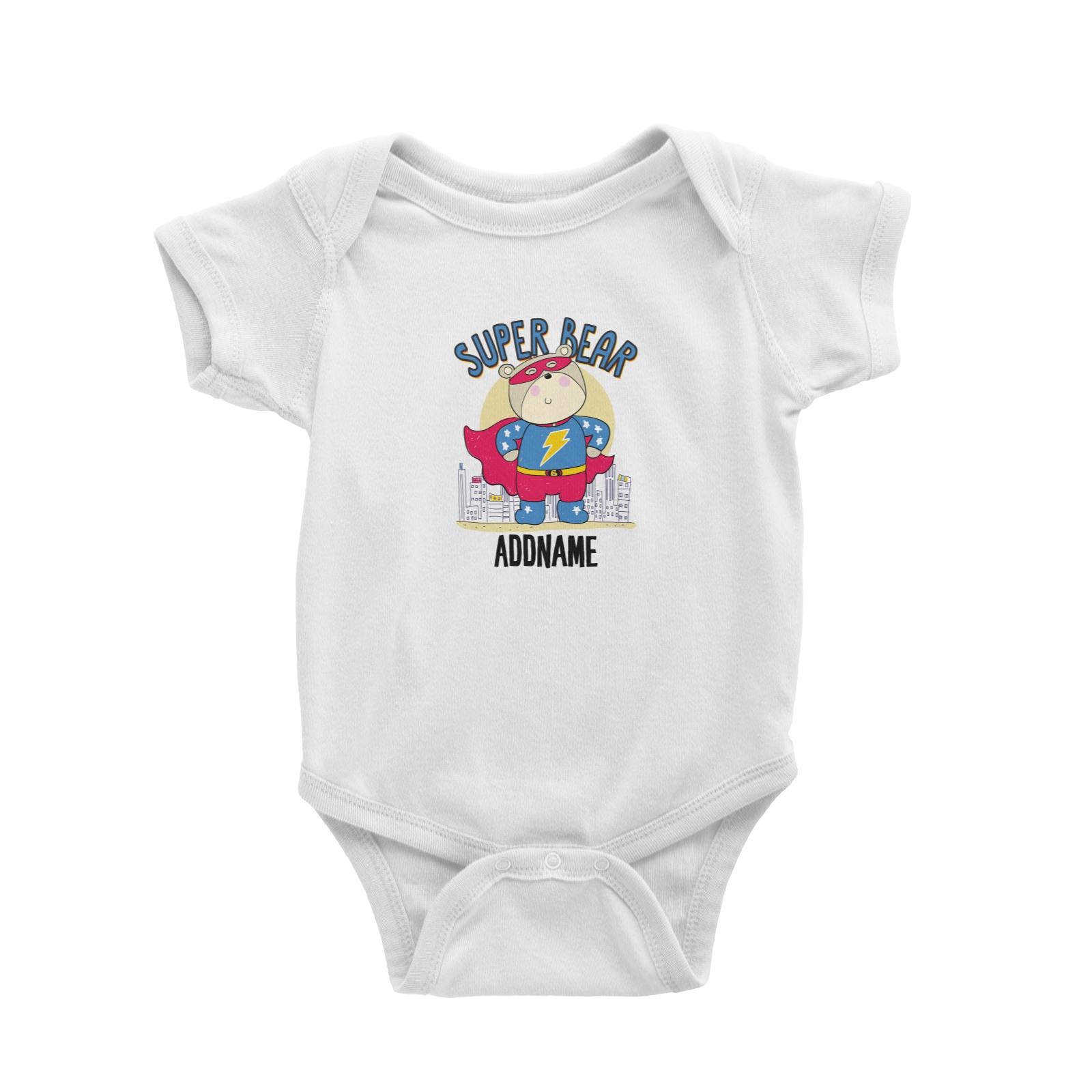 Cool Vibrant Series Super Bear Addname Baby Romper [SALE]