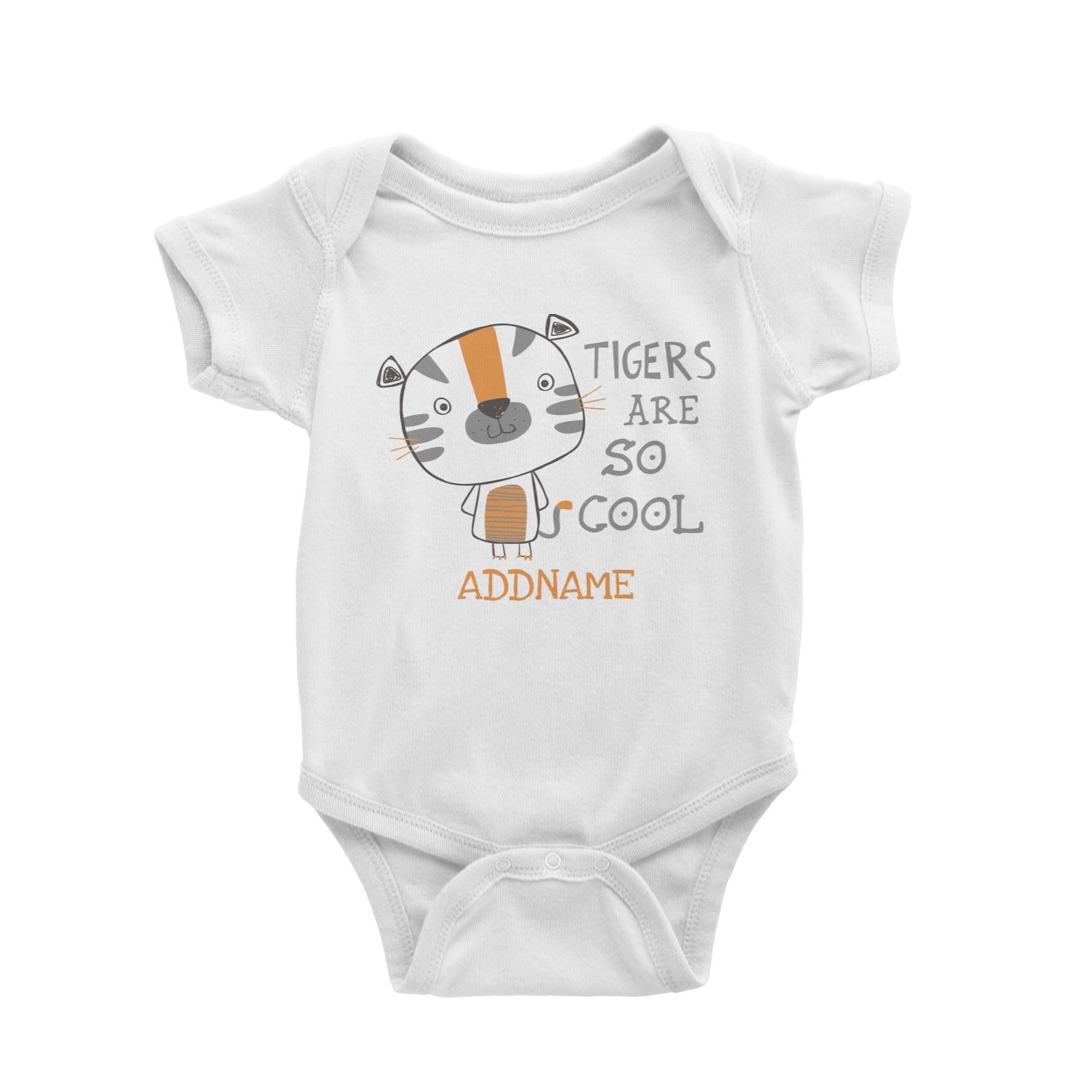 Tigers Are So Cool Addname Baby Romper