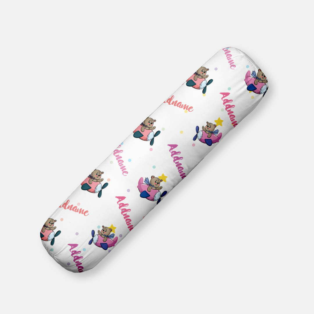 Cute Bear Pilot Girl Bolster