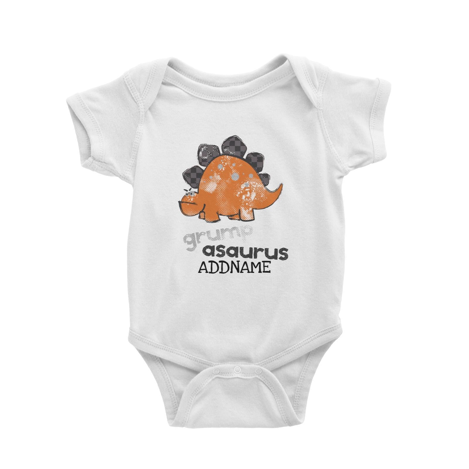 Grumpasaurus Dinosaur Addname Baby Romper