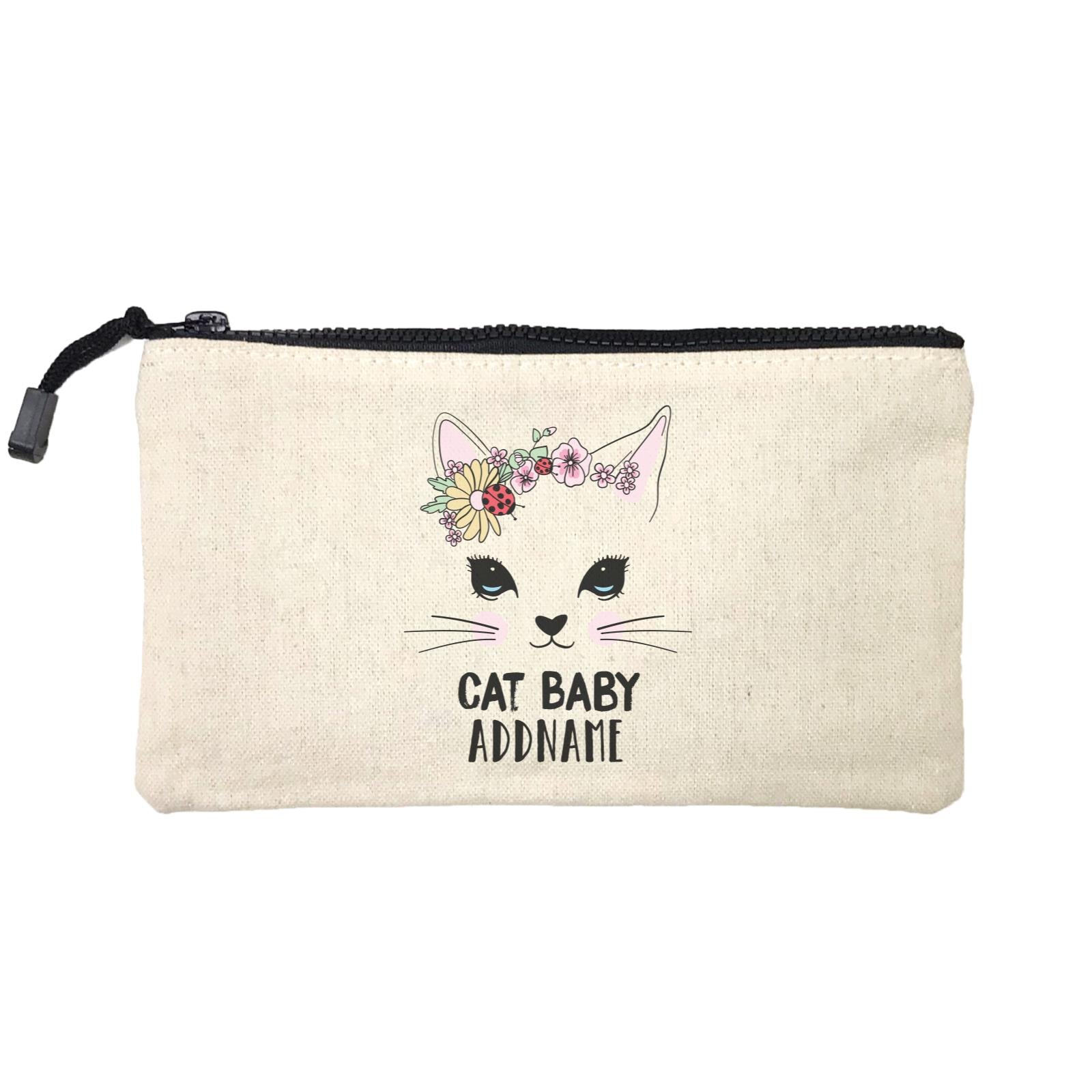 Cool Vibrant Series Cat Baby Addname Mini Accessories Stationery Pouch