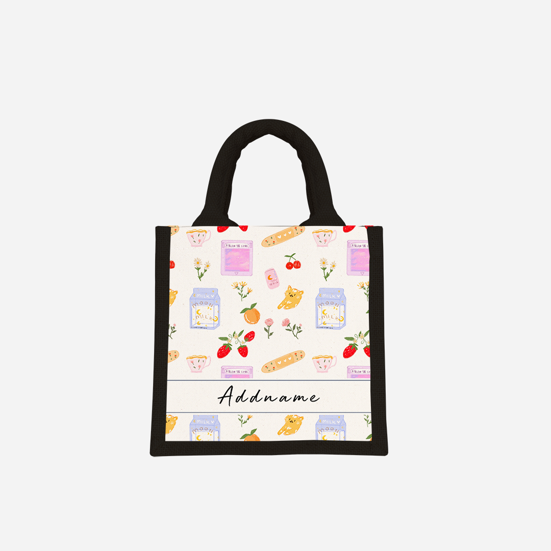 Pastel Half Lining Lunch Bag