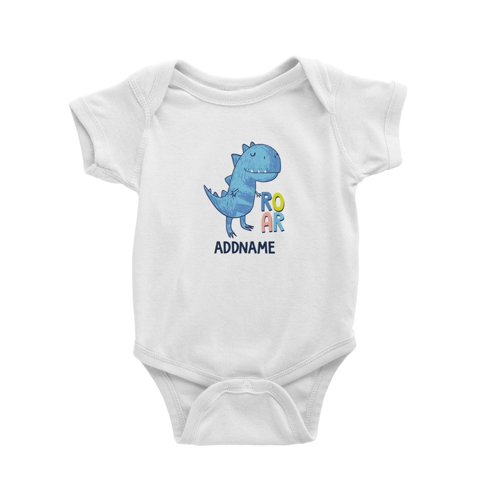 Cool Vibrant Series Roar Dinosaur Addname Baby Romper [SALE]