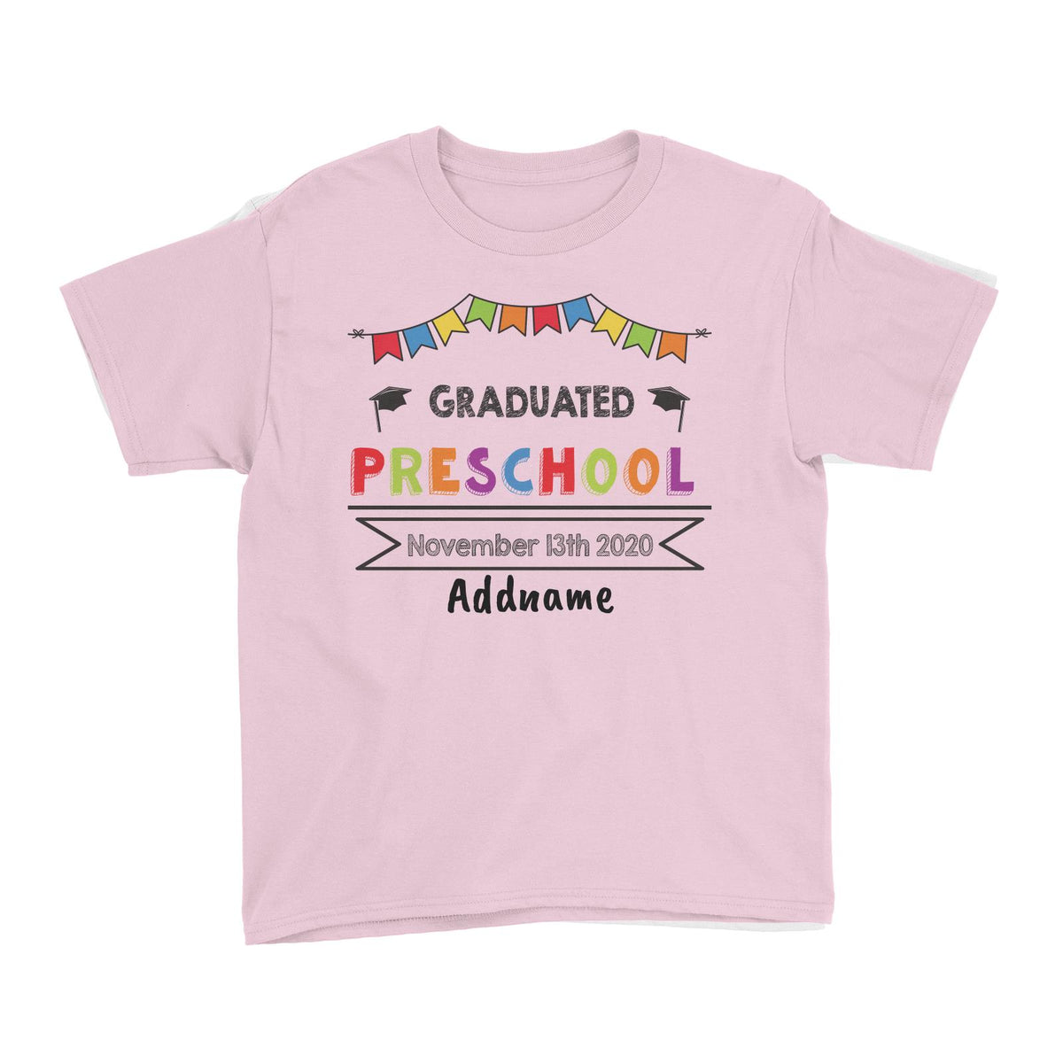 Graduation Series Colorful Graduated Pre-school Kid's T-Shirt - FamsyMall