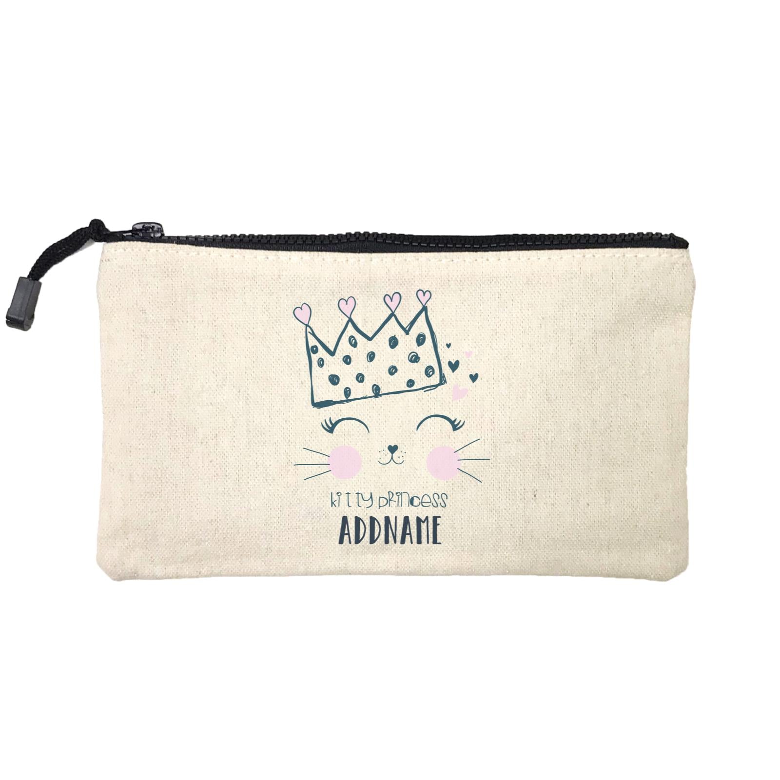 Cool Vibrant Series Kitty Princess Addname Mini Accessories Stationery Pouch