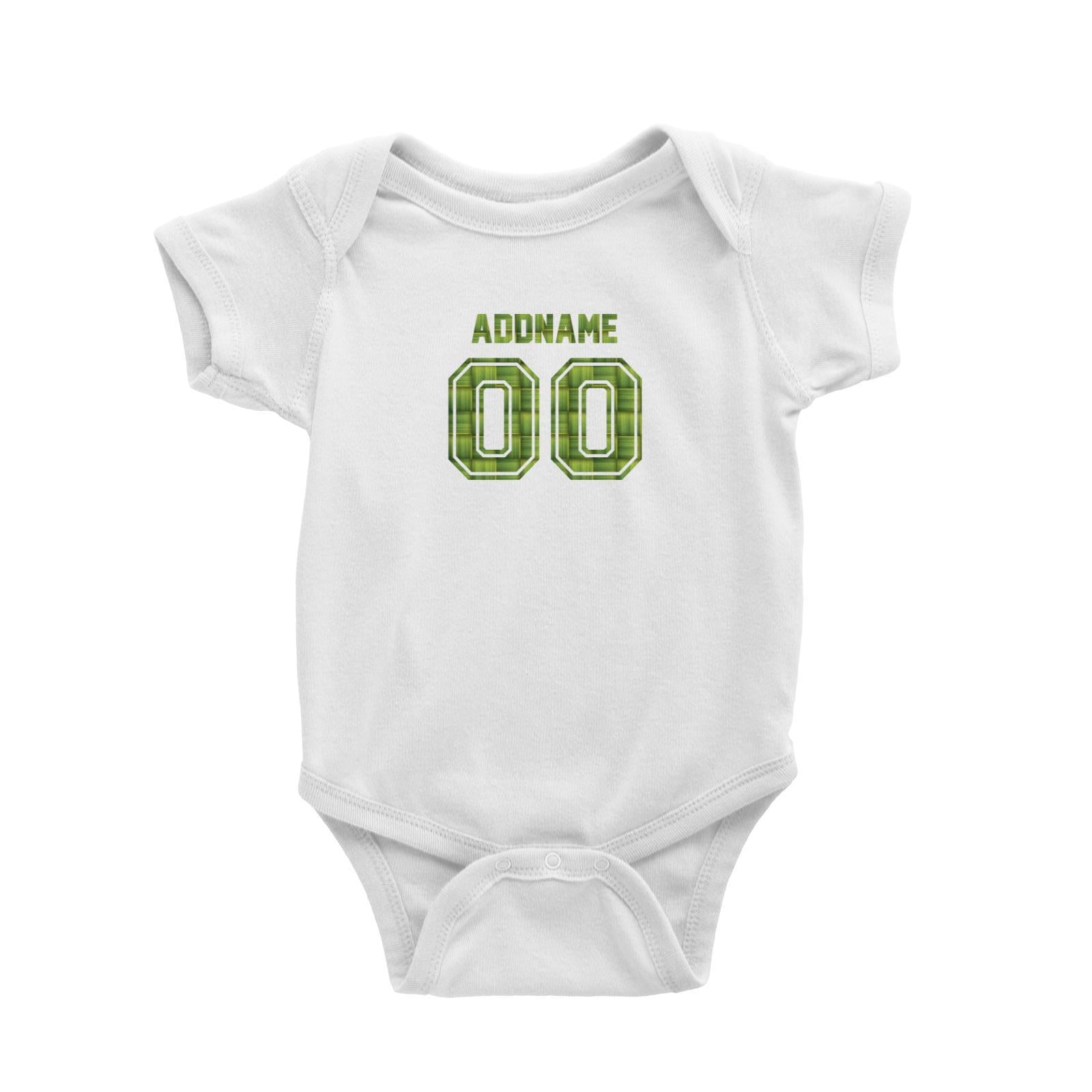 Jersey Ketupat Baby Romper Raya Personalizable Designs