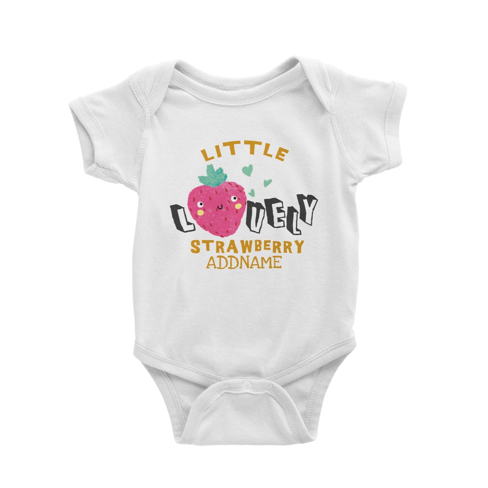 Little Lovely Strawberry Addname Baby Romper