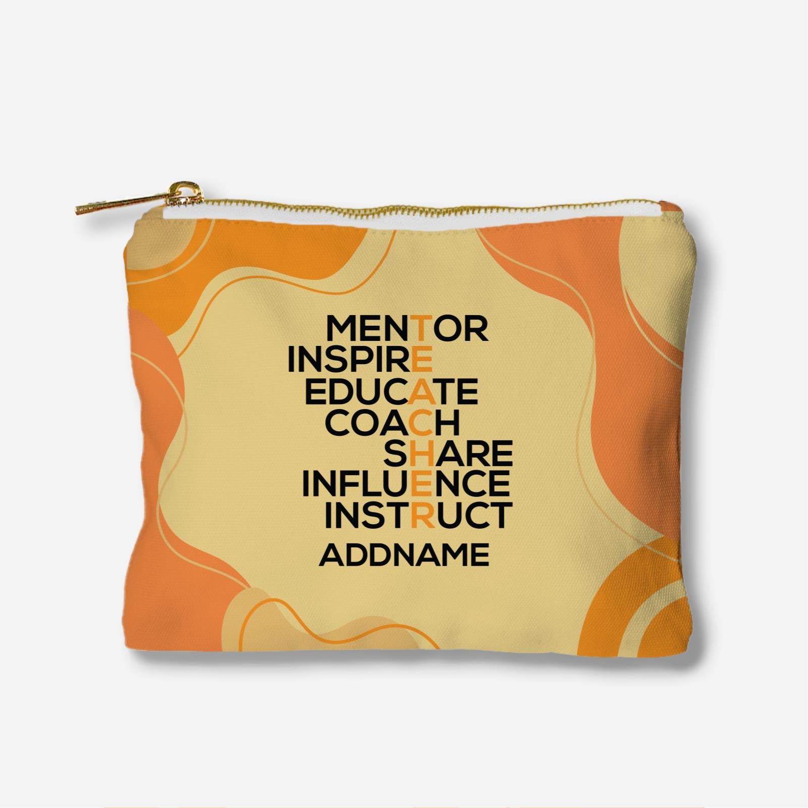 Teacher Quotes 2 Teacher Noun Full Print Zipper Pouch