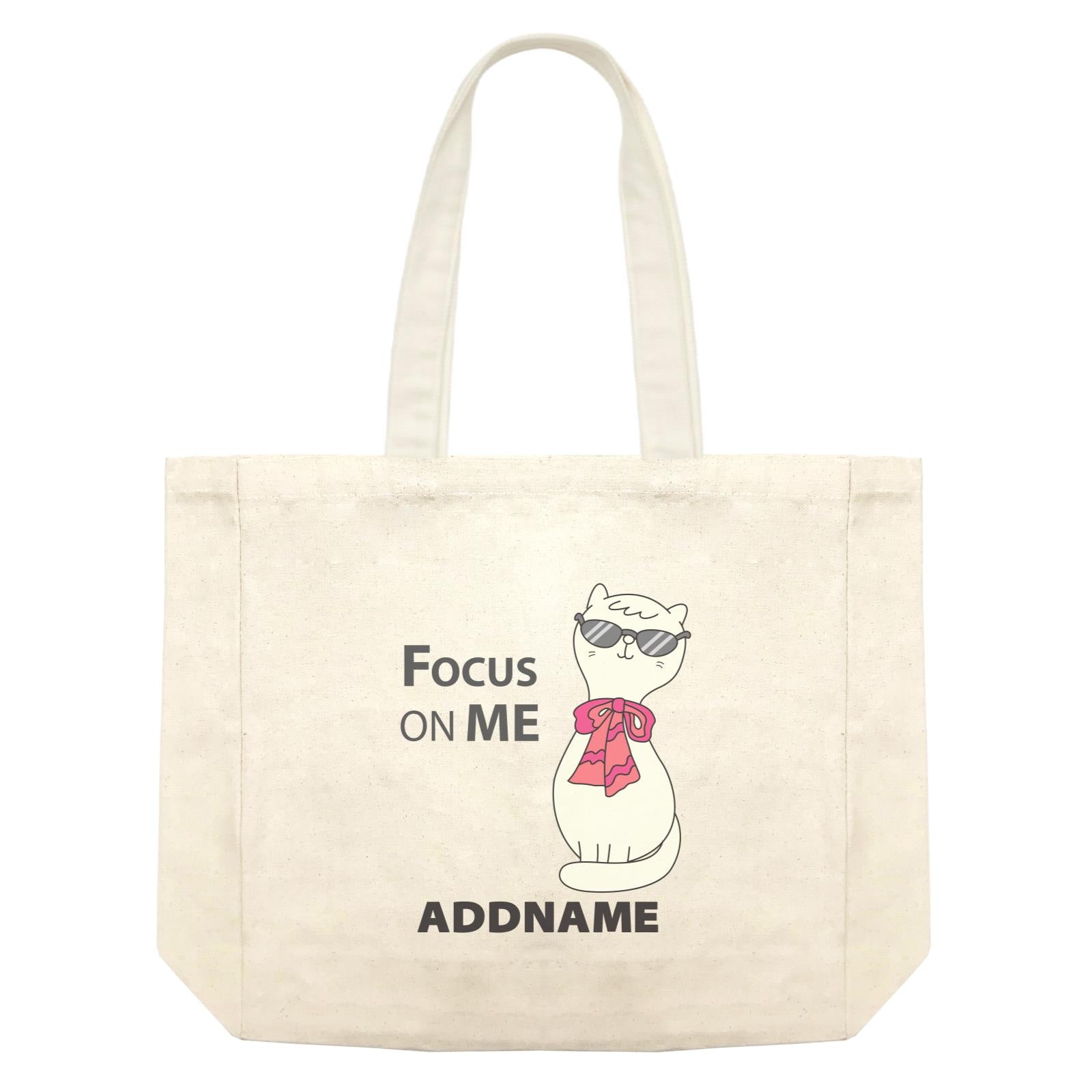 Cool Cute Animals Cats Focus On Me Addname Shopping Bag