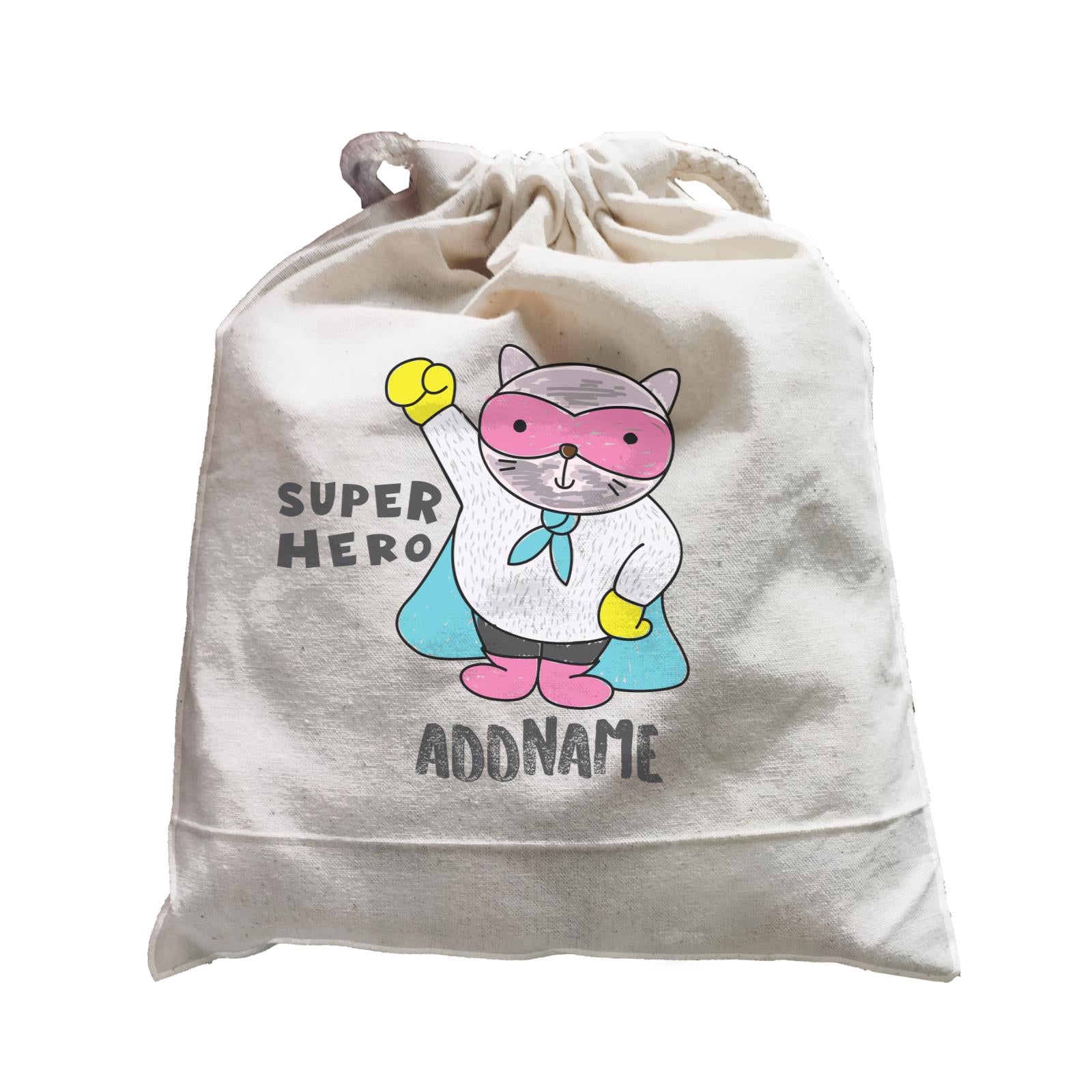 Cool Cute Animals Cats Super Hero Addname Satchel