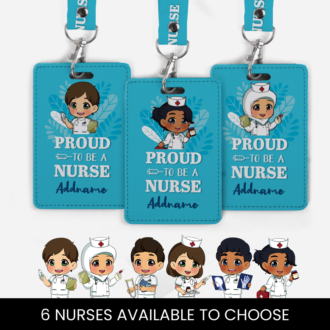 Proud To Be A Nurse Chibi Female Malay Zipper Pouch - FamsyMall